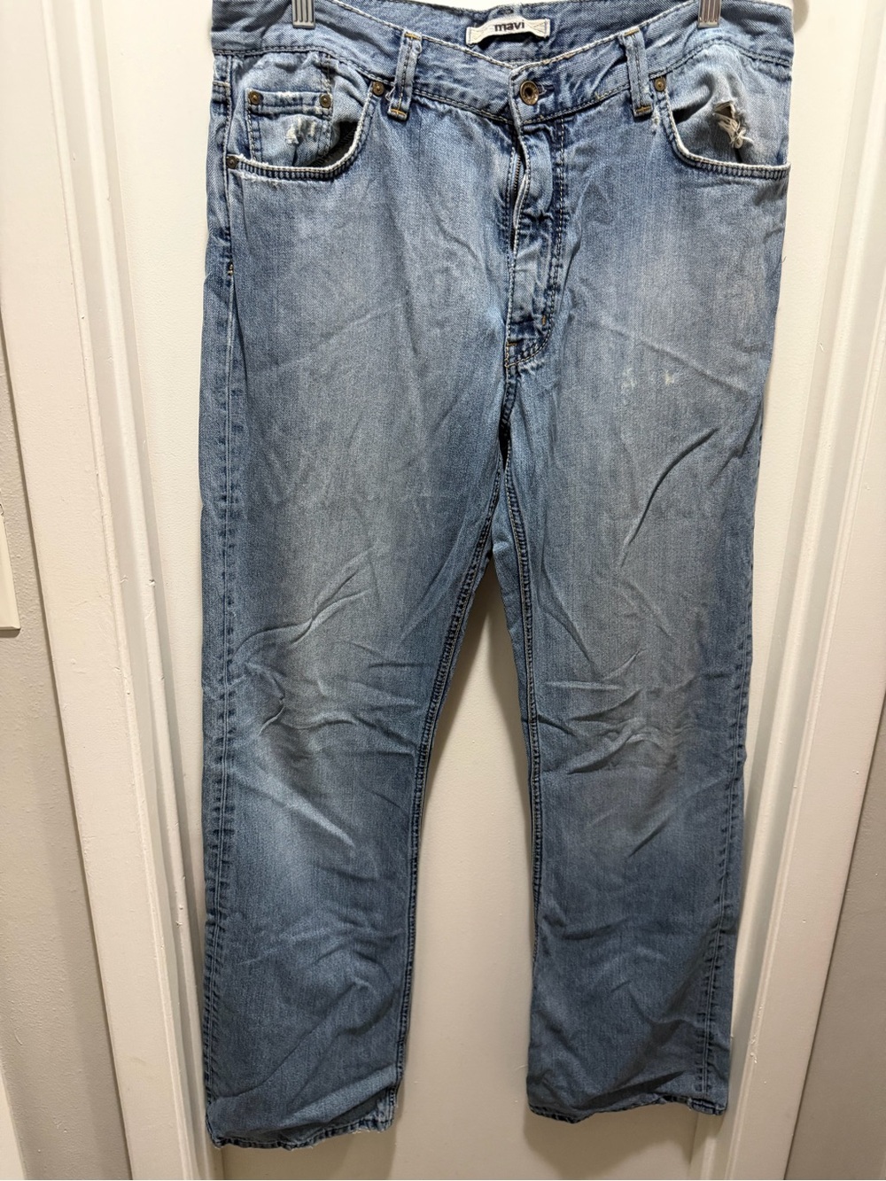 Mavi Light Wash Relaxed Men's Jeans